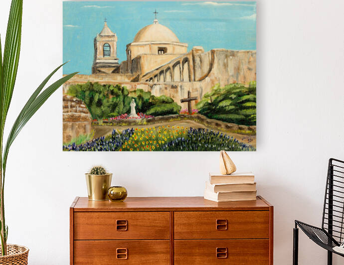 Texas San Antonio Mission by Lidu Montero