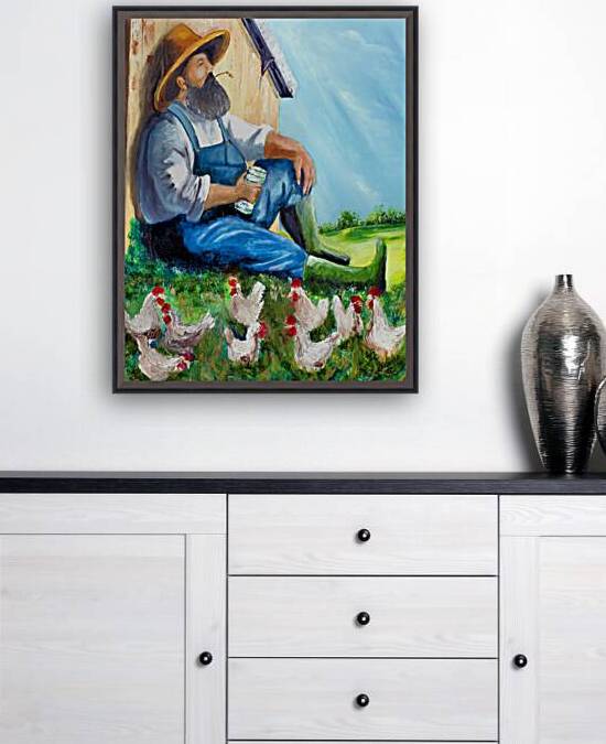 Juan the Chicken Whisper by Lidu Montero