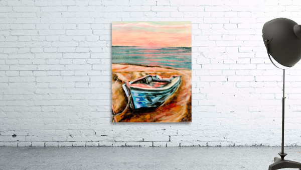 Blue Boat Wall Preview