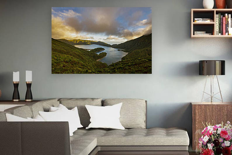 Clouds over the Lagoa do Fogo Sao Miguel Island Azores	 by Moe Shirani