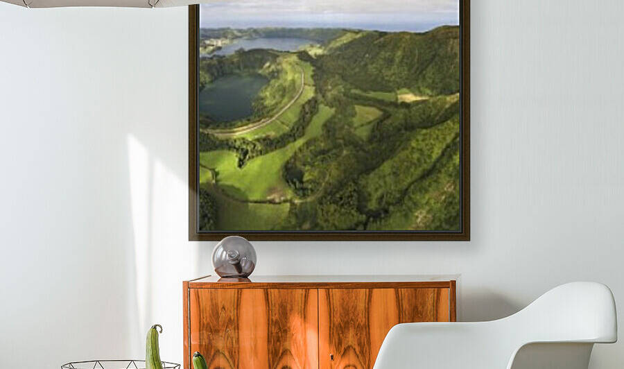  Sete Cidades from the Miradouro da Vista do Rei  by Moe Shirani