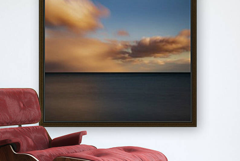 Long exposure picture of a sunset above lake Ontario⁠ by Moe Shirani
