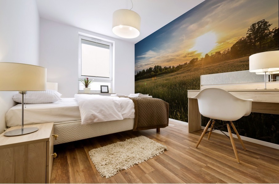 Creekside Sunset 1 Mural print