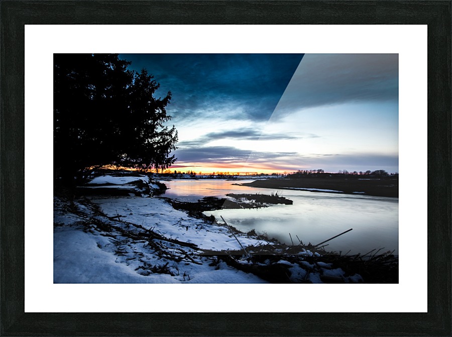 The Nith - Post Sunset Picture Frame print