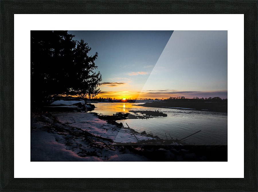 The Nith - Pre Sunset Picture Frame print