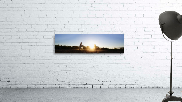 Lunging at Sunset Wall Preview