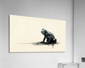 Shadow Frog: Abstract Ink Art Acrylic Print