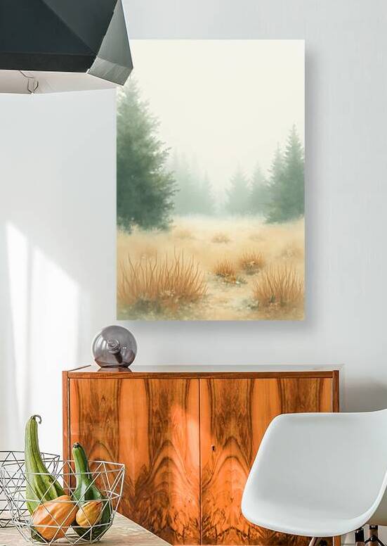 Whispering Meadows: Minimalist Nature Art by Bothaina ALsomain