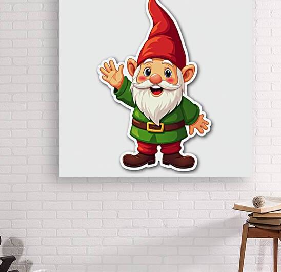 Stick Gnome Delight: Playful Cartoon Character by Bothaina ALsomain