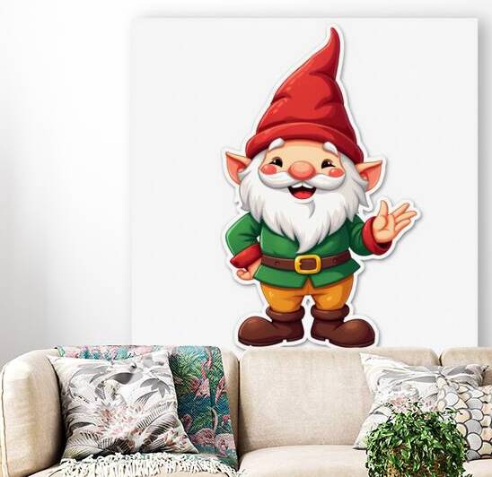 Gnome Buddy: Adorable Cartoon Stick Design by Bothaina ALsomain