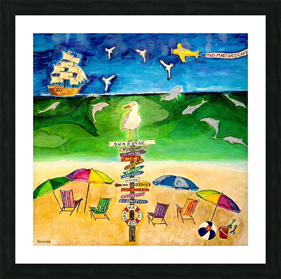 BeachOrig2024 Picture Frame print