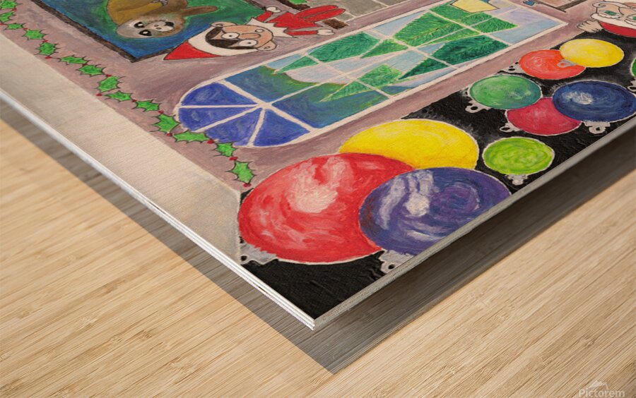 Christmas final Wood print