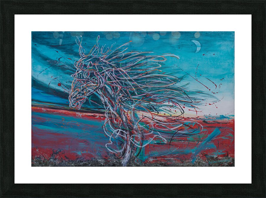 Wild Fury Under the moon- The Mare  by Mar Streinsesberger Art Turquoise by Art Turquoise