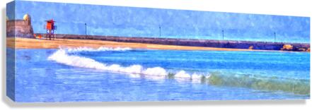 Looking at the sea Canvas Print
