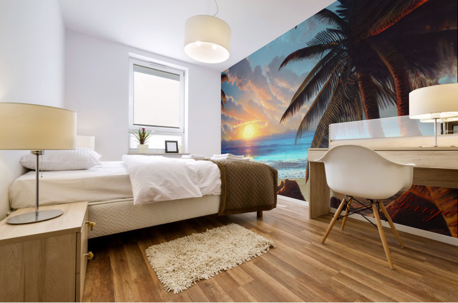 Playa Tropical Mural print