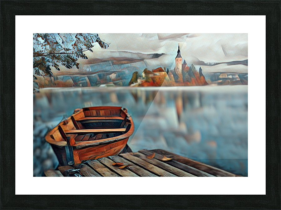 Calm Lake Picture Frame print