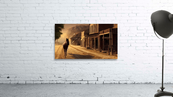 Deserted Western Town Wall Preview