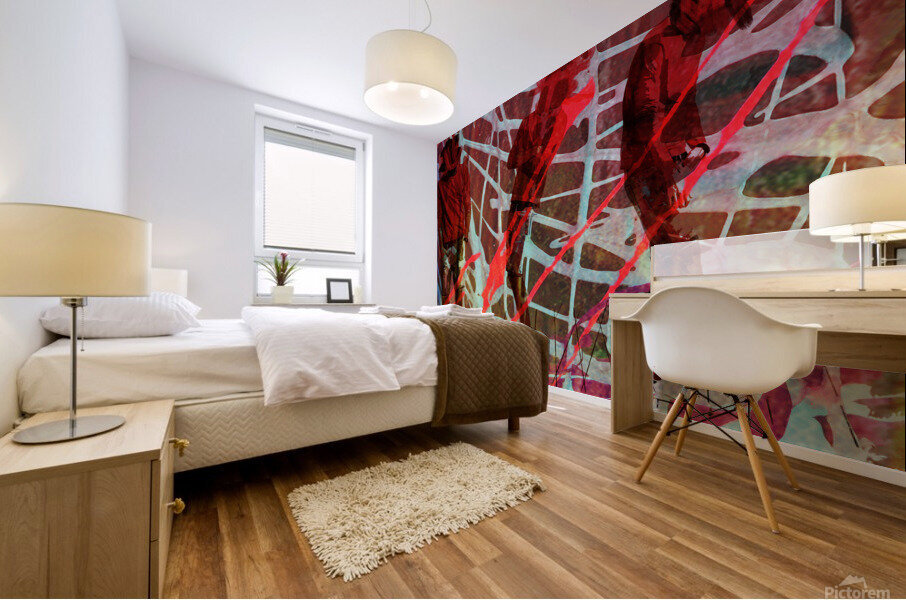 fasion love wire Mural print