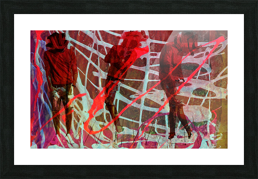 fasion love wire Picture Frame print