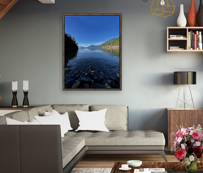 Water Mountain Views Reproduction