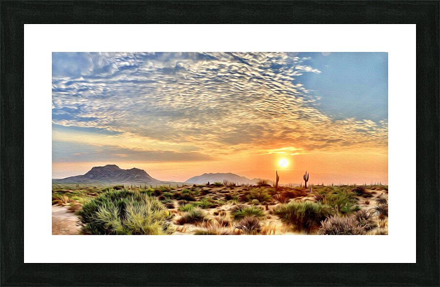 Browns Ranch  Sunrise Picture Frame print