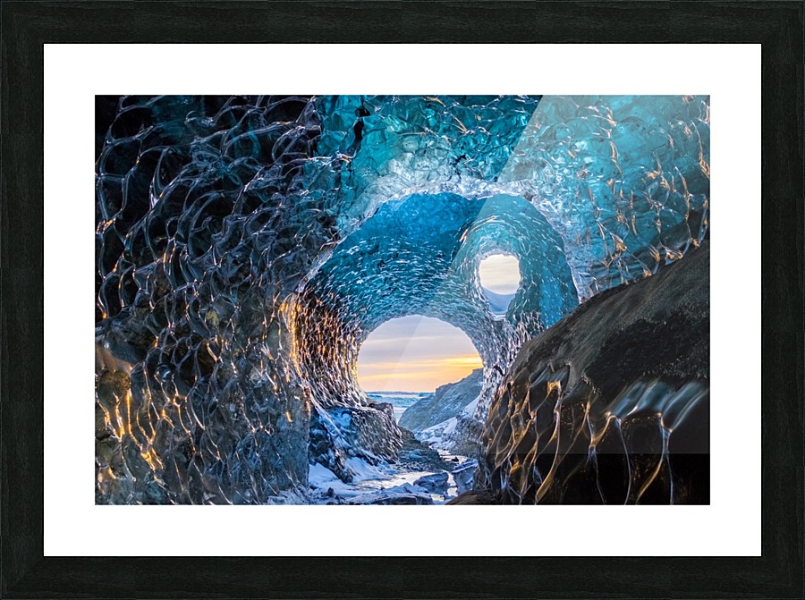 Iceland Cave Picture Frame Printing