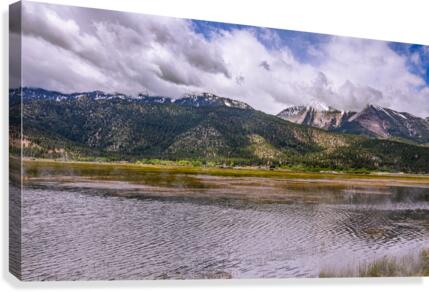Misty Washoe Valley Vivid Canvas Print