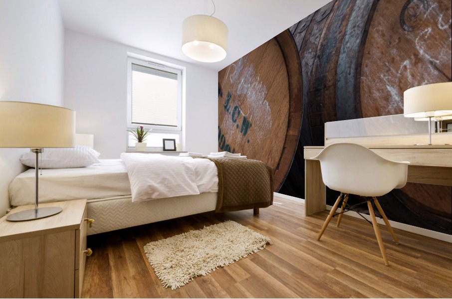 LCW Wine Barrel Mural print