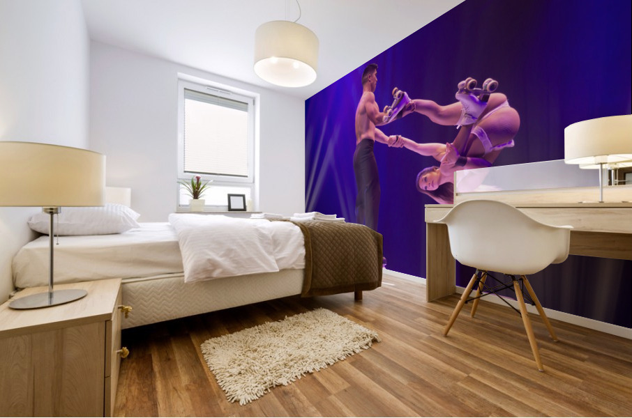 Cirque Le Noir Skater Spin Mural print