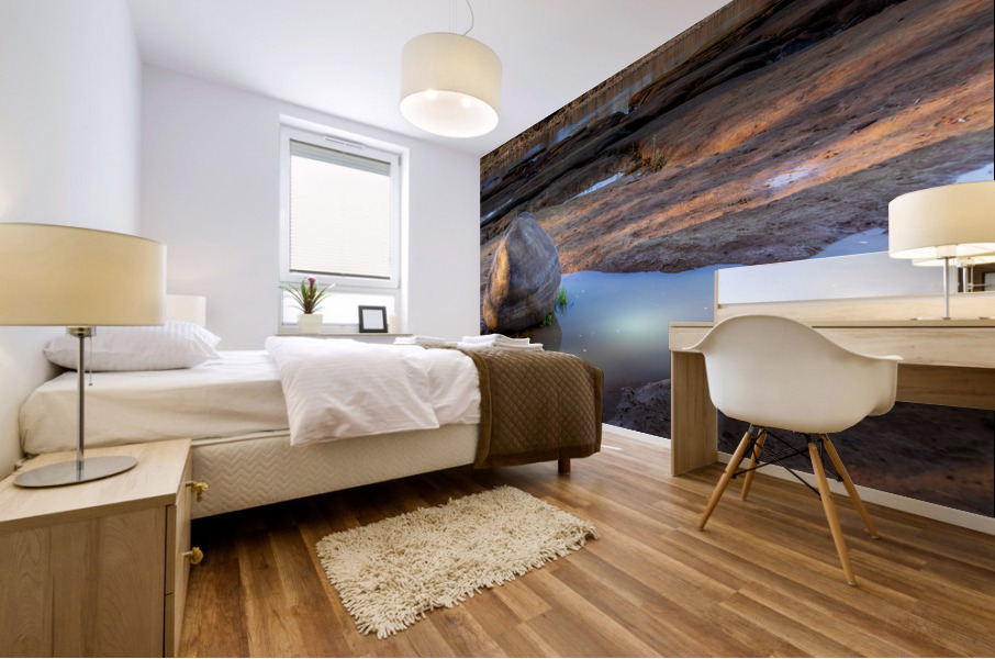 The Rock and The Moon Mural print