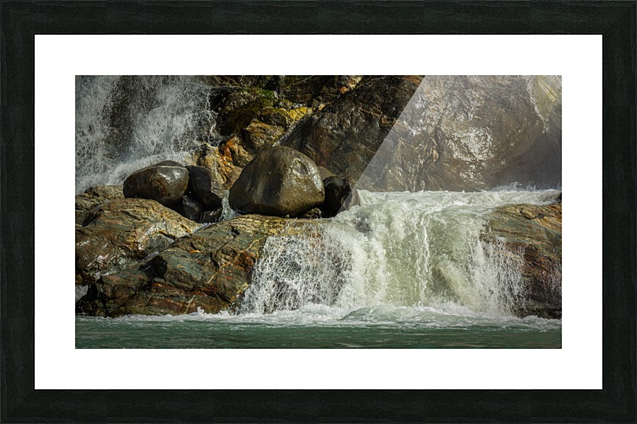 Glacial Runoff Picture Frame print