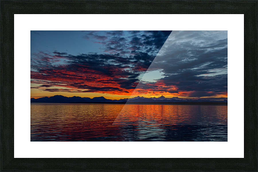 Alaskan Sunset Picture Frame print