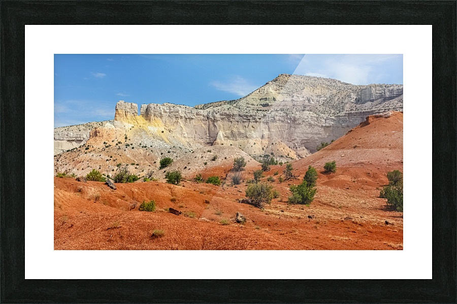 The Cliff Chimneys - OKeeffe Ghost Ranch Picture Frame print