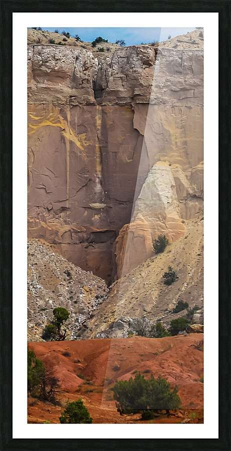 The Cliff Close Up Ghost Ranch Picture Frame print