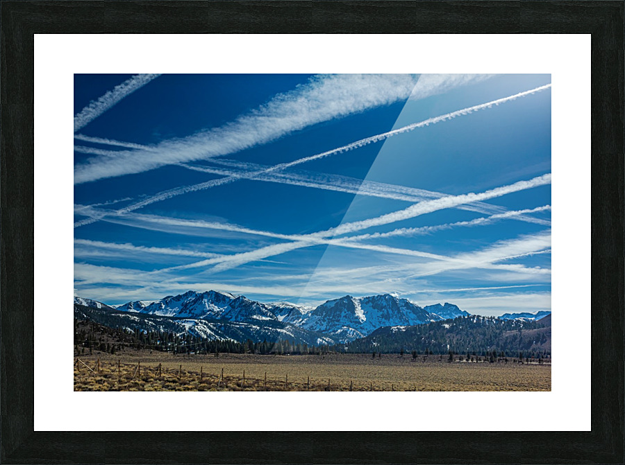 Mammoth Contrails Picture Frame print