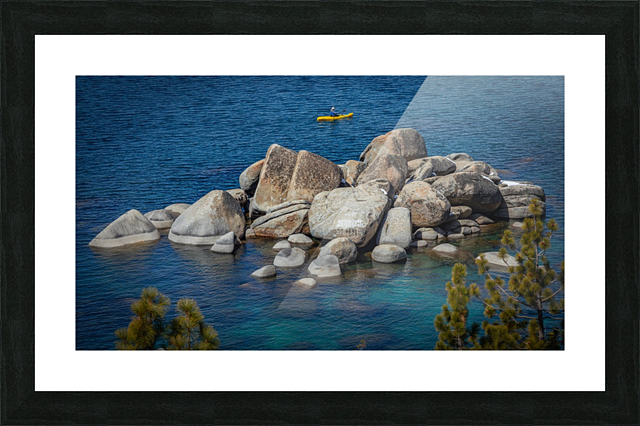 Tahoe Kayak Picture Frame print