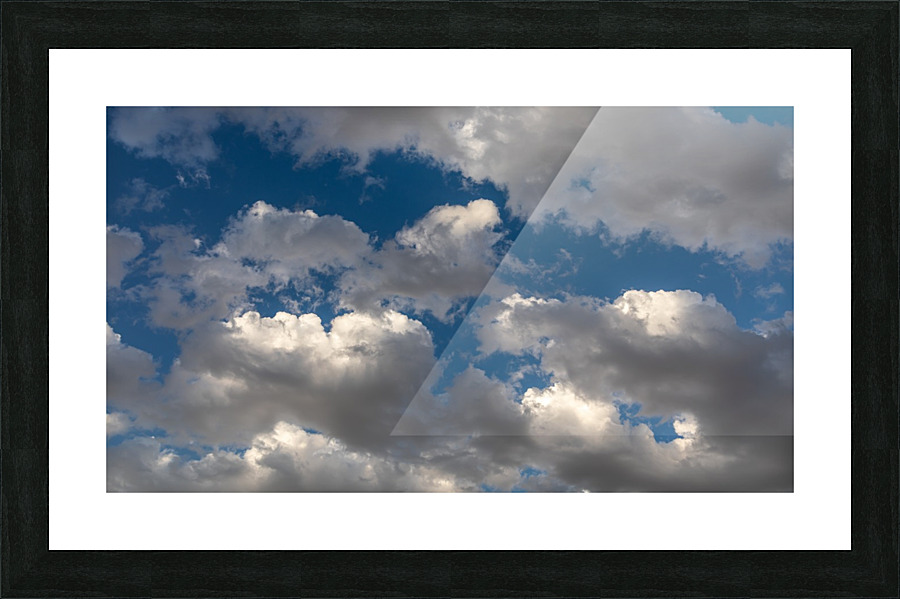 Blue Sky Clouds Picture Frame print