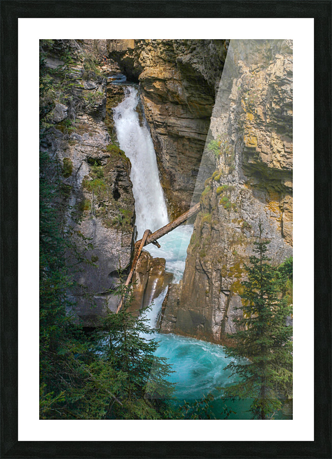 Glacial Waterfall 2 Picture Frame print