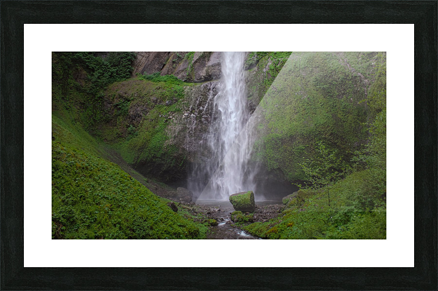 Upper Multnomah Falls Cropped Picture Frame print