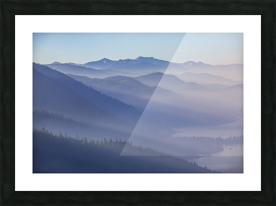 Lake Tahoe while California Burns - Color 2 Picture Frame print