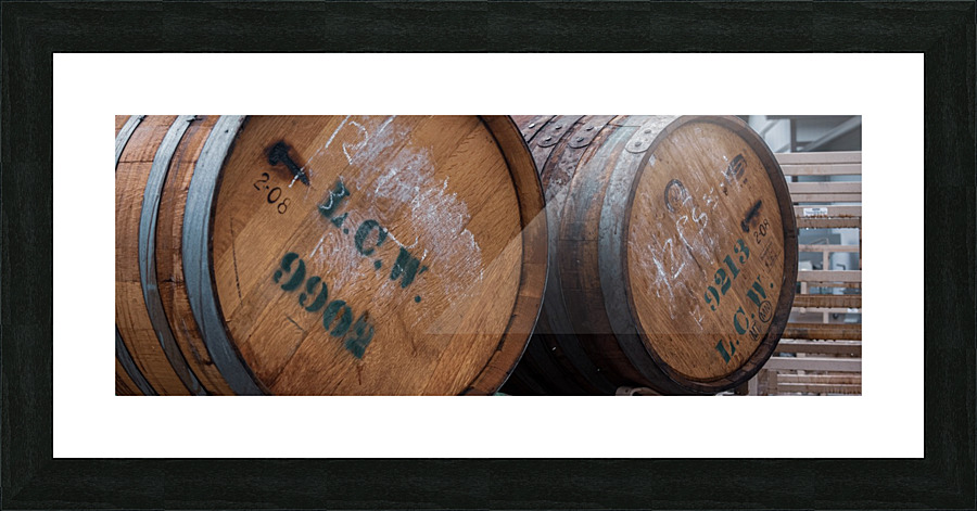LCW Wine Barrel Picture Frame print