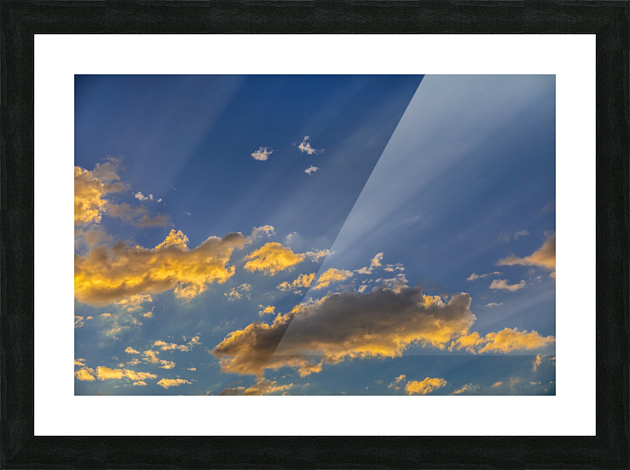 Clouds and Sunbeams Picture Frame print