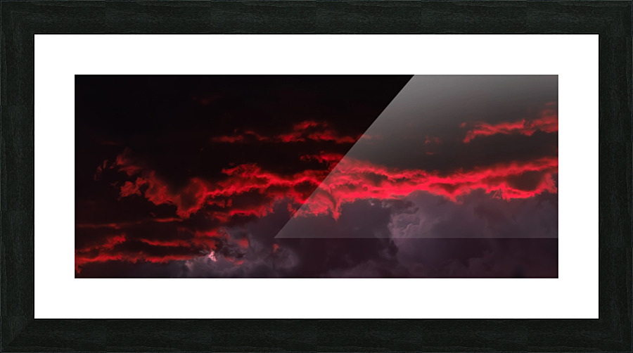 Red Clouds 4 Picture Frame print