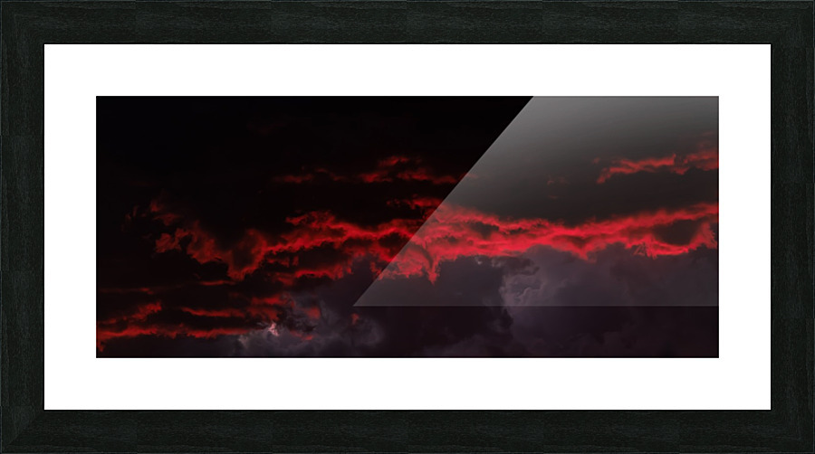 Red Clouds 3 Picture Frame print
