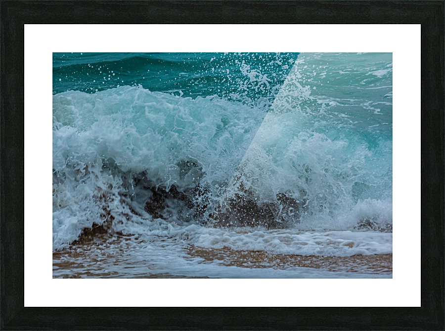 Blue Splash Picture Frame print