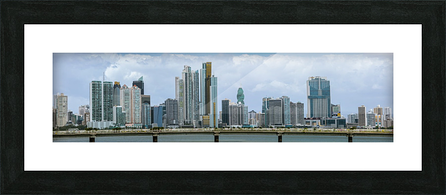 Panama City Panorama Picture Frame print