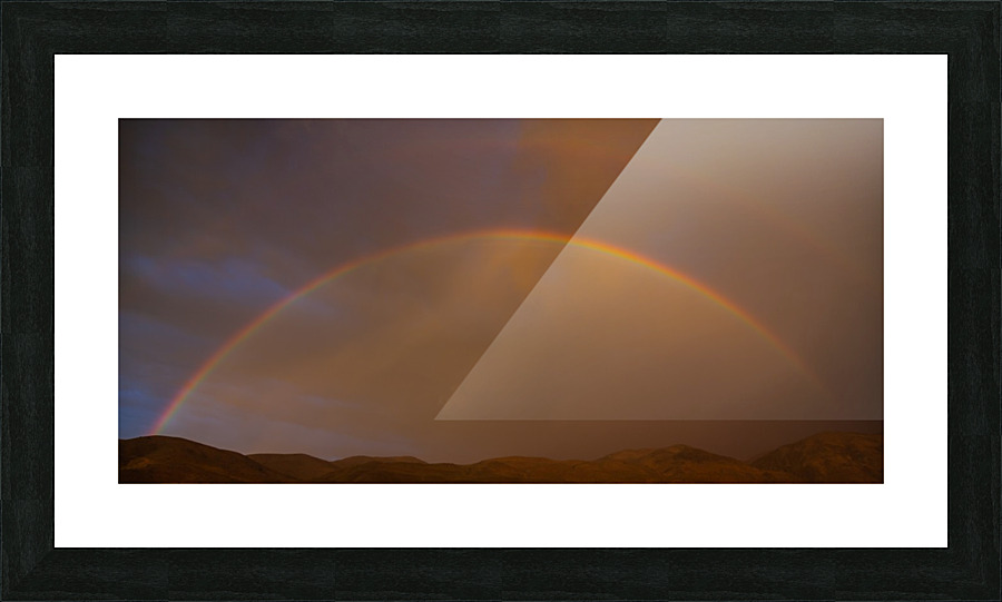 Double Rainbow Picture Frame print