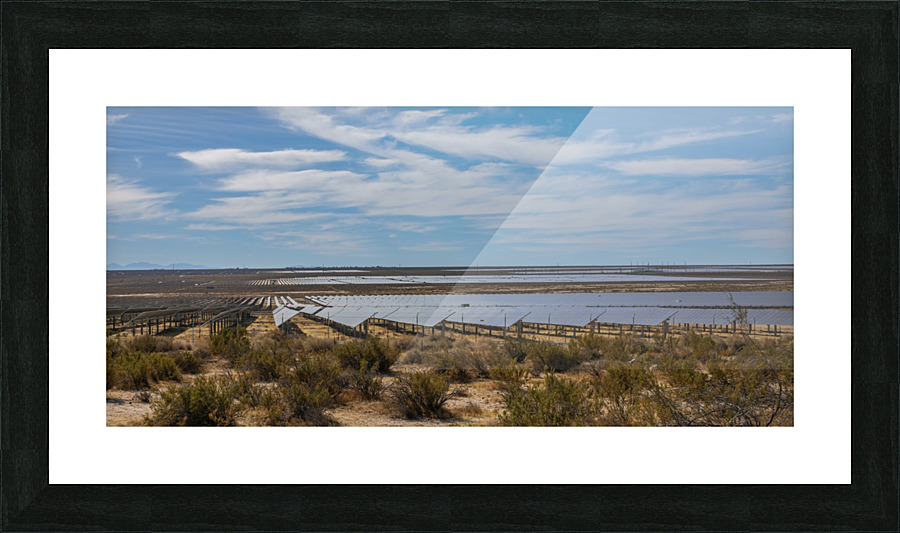Solar Panels Picture Frame print