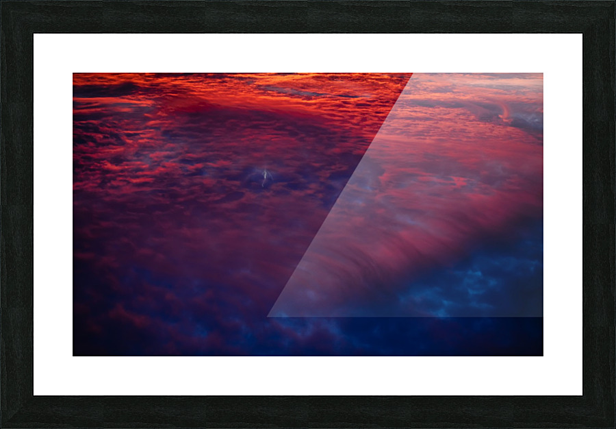 Lightening Down Below Picture Frame print