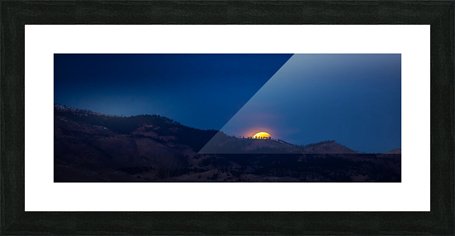 Moonset Picture Frame print